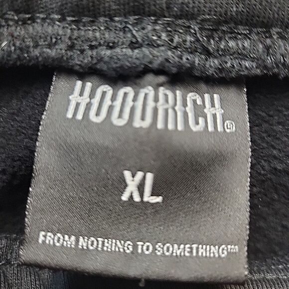 Hoodrich Spectral Jogger Sweatpants Black Size XL Streetwear Logo Patch - Picture 9 of 12